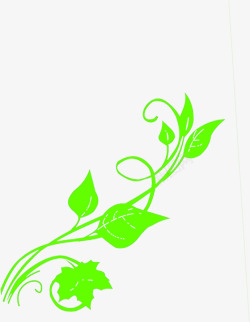 绿色创意草本植物小树苗素材