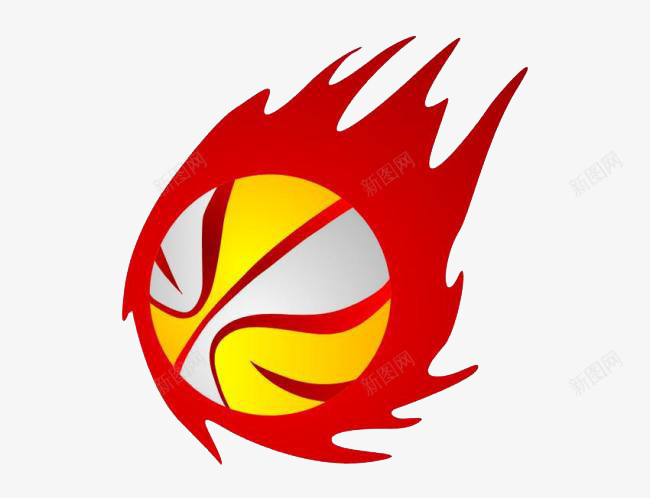 篮球火png免抠素材_88icon https://88icon.com 个性篮球 体育装备 创意篮球 火