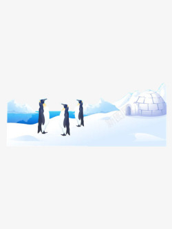 南极企鹅素材