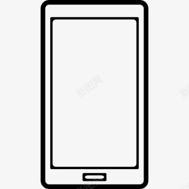 矩形手机外形与大屏幕图标图标