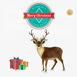 圣诞节麋鹿素材