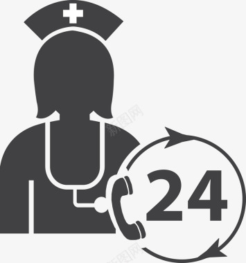 医疗服务24小时医疗服务图标图标