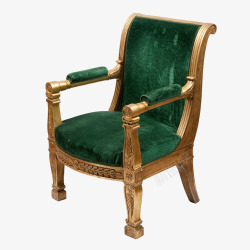 椅子木质高级绿面素材