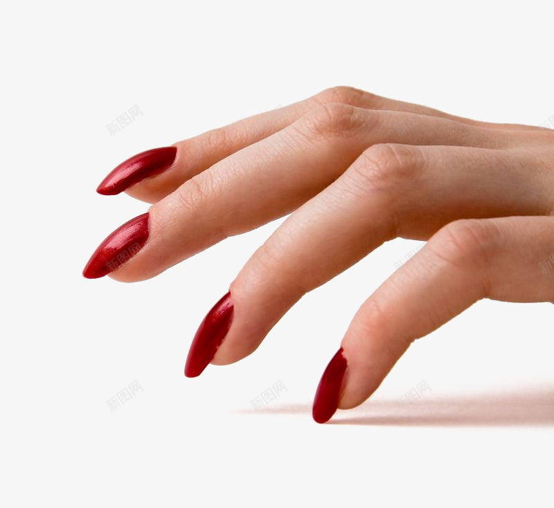 涂红色指甲油的手png免抠素材_88icon https://88icon.com 女生 嫩滑 手 指甲油 纤细