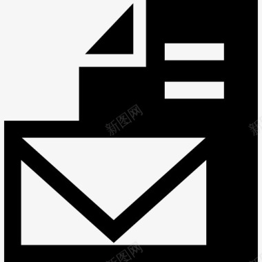 网络符号e新的电子邮件和文件符号图标图标