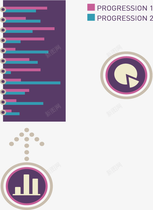 对比数据条形图矢量图ai免抠素材_88icon https://88icon.com 对比 数据对比 条形图 点击箭头 矢量素材 矢量图