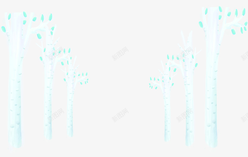 白色梦幻艺术大树png免抠素材_88icon https://88icon.com 大树 梦幻 白色 艺术