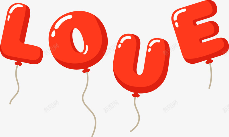 情人节爱情艺术字png免抠素材_88icon https://88icon.com love 情人节 漂浮气球 爱情艺术字 红色气球 红色艺术字