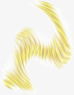 黄色扭曲线条素材