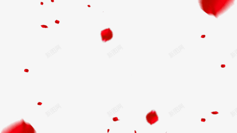 红色花瓣模糊运动漂浮装饰png免抠素材_88icon https://88icon.com 模糊 漂浮 红色 花瓣 装饰 运动