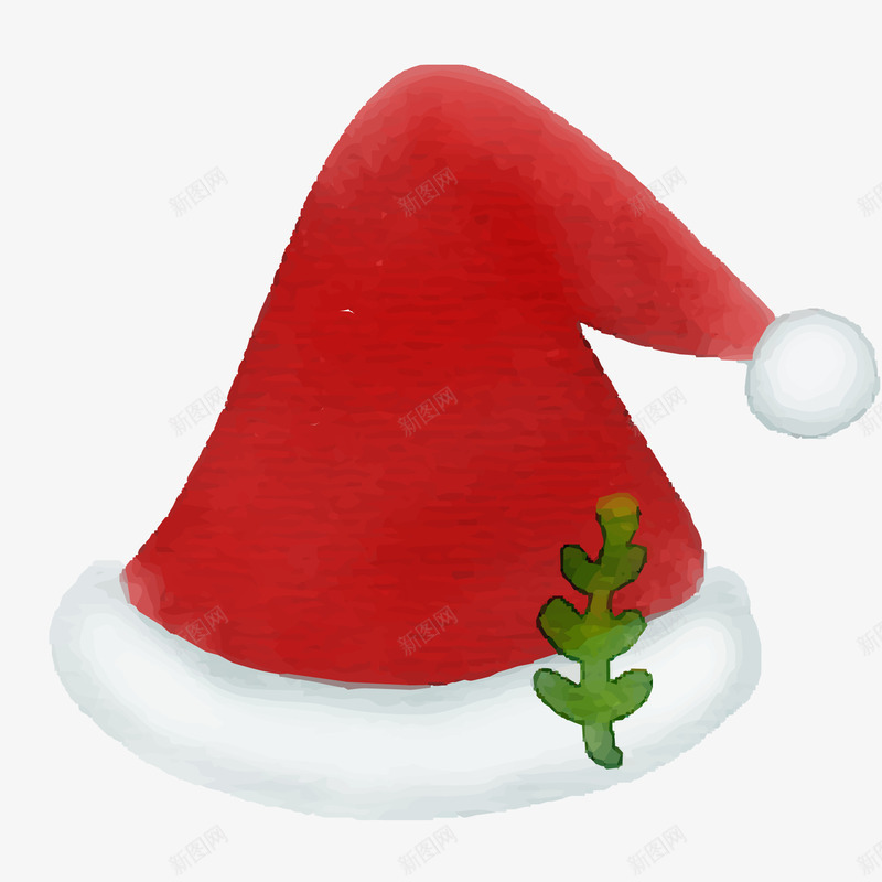 圣诞节红色圣诞帽矢量图ai免抠素材_88icon https://88icon.com 圣诞帽 圣诞节 平安夜 植物 红色 节日 矢量图