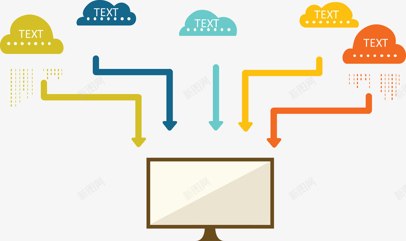 云朵分总示意图矢量图ai免抠素材_88icon https://88icon.com 分类标签 步骤目录 流程图 矢量图