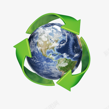 环保标识绿色有机循环图标图标