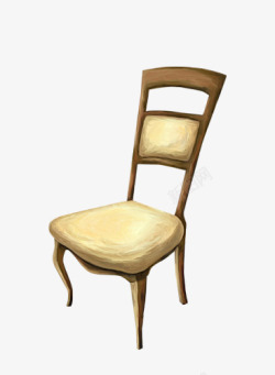 卡通木头椅子板凳素材