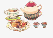手绘美食早餐png免抠素材_88icon https://88icon.com 水彩手绘 西方美食 饮品