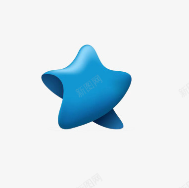 3D立体五角星logo图标图标