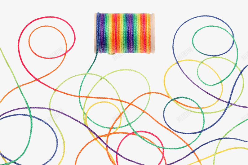 彩色缠绕细绳png免抠素材_88icon https://88icon.com 彩色 曲线 环绕 环绕线条 线条 绳子 缠绕