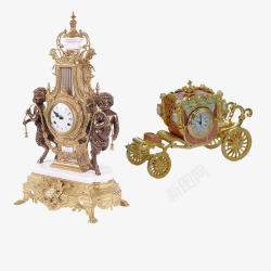 欧式复古风格的落地钟钟表素材