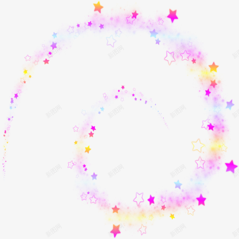 漂浮星星发光线条png免抠素材_88icon https://88icon.com 发光 发光线 彩色 手绘 星星 漂浮