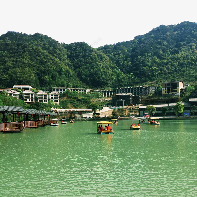 绿色旅游美景png免抠素材_88icon https://88icon.com 仙山 山峰 山川 景色 湖泊 美景 船只