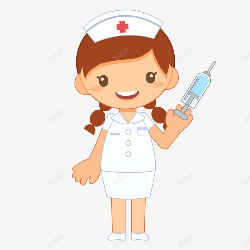 卡通护士职业矢量图eps免抠素材_88icon https://88icon.com 卡通 卡通的护士 可爱 可爱护士 护士 护士形象 护士漫画 矢量图
