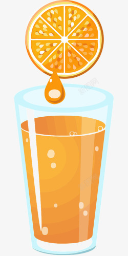 鲜榨的橙汁素材
