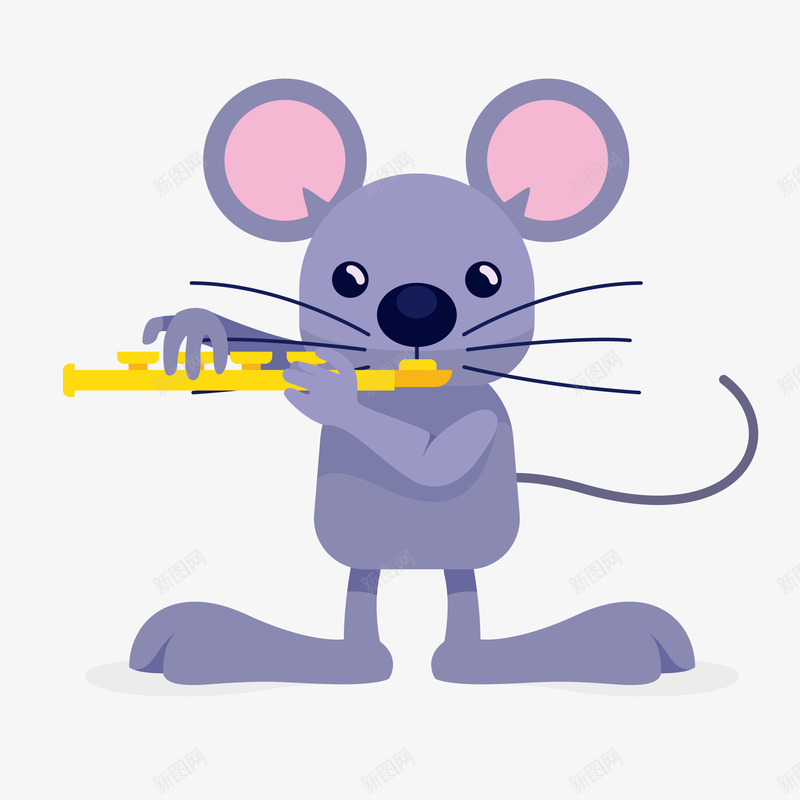 紫色吹乐器的老鼠矢量图eps免抠素材_88icon https://88icon.com 动物 卡通 吹乐器 图案 小清新 彩色 生物 矢量图 简约 紫色 老鼠 老鼠生日 鼠