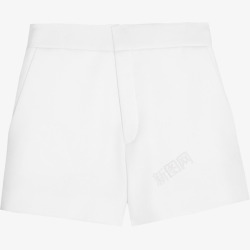 蒸汽波风格女生白色小短裤素材