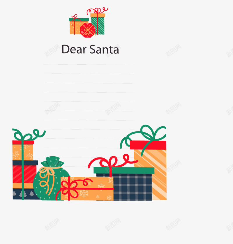 圣诞节礼物盒信纸矢量图ai免抠素材_88icon https://88icon.com 信纸 圣诞快乐 圣诞礼物 圣诞节 圣诞节信纸 矢量png 矢量图