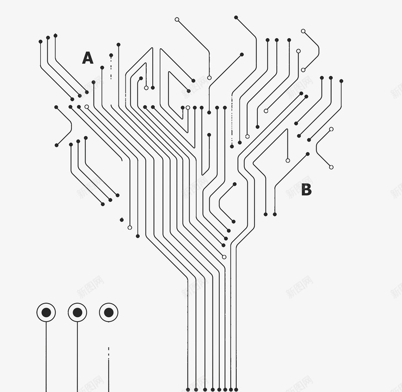 科技树底纹图案png免抠素材_88icon https://88icon.com 电路 电路线条 科技底纹 科技树 魔法树