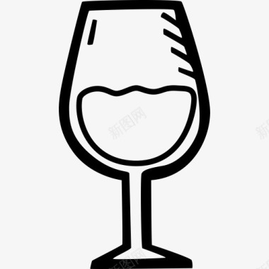 酒饮料庆典喝方酒新的一年的手绘图标图标