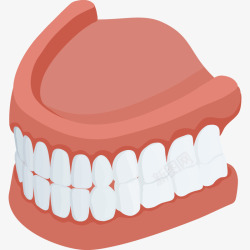 卡通的假牙牙科用品高清图片