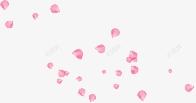 卡通粉色花瓣漂浮png免抠素材_88icon https://88icon.com png 浪漫 漂浮素材 粉色 花瓣