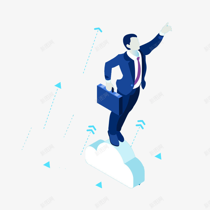商业男人png免抠素材_88icon https://88icon.com 上升 云上的日子 卡通 商业 商务 手绘 男人 腾云驾雾