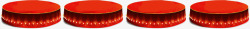 圆形红色立体平台素材