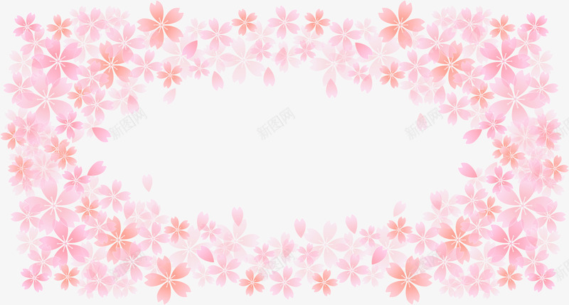 粉色梦幻花朵框架png免抠素材_88icon https://88icon.com 桃花 梦幻花朵 粉色花朵 美丽花朵 美图边框 花圈 边框纹理