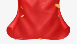 喜庆春节红色布素材