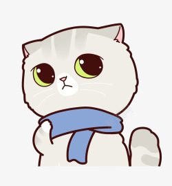 戴围巾的冰激凌戴围巾的猫高清图片