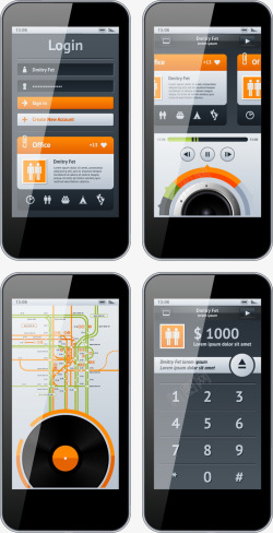 手机界面应用素材