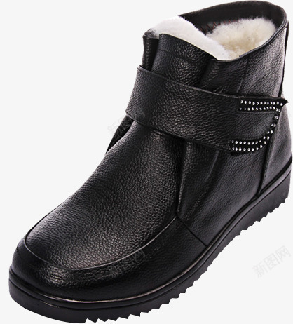 冬季黑色棉鞋png免抠素材_88icon https://88icon.com 冬季 棉鞋 黑色