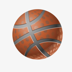 灰色纹理篮球元素矢量图素材