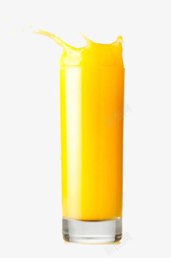 杯子里的橙汁素材