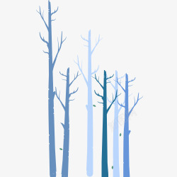 冬季树林素材