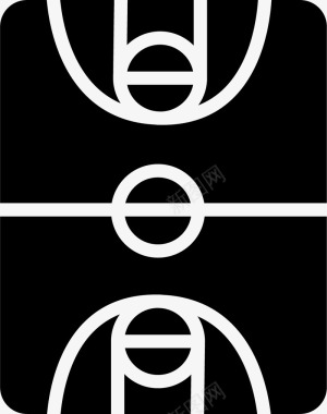 黑猴子纯黑篮球场图标图标