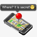 mobile苹果iPhone地图移动电话手图标图标
