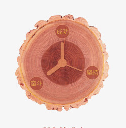 创意木质时钟素材