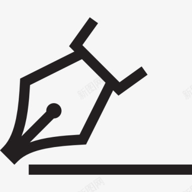 古老的钢笔钢笔图标图标