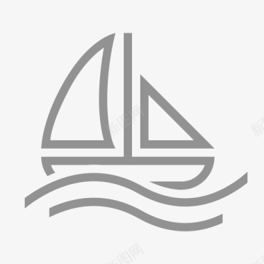船帆船水hawcons图标图标