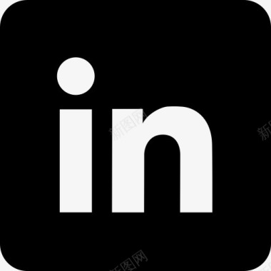 链接联系在LinkedIn标志capsocial图标图标