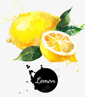 油画柠檬水果食物png免抠素材_88icon https://88icon.com 柠檬 水果 油画 食物